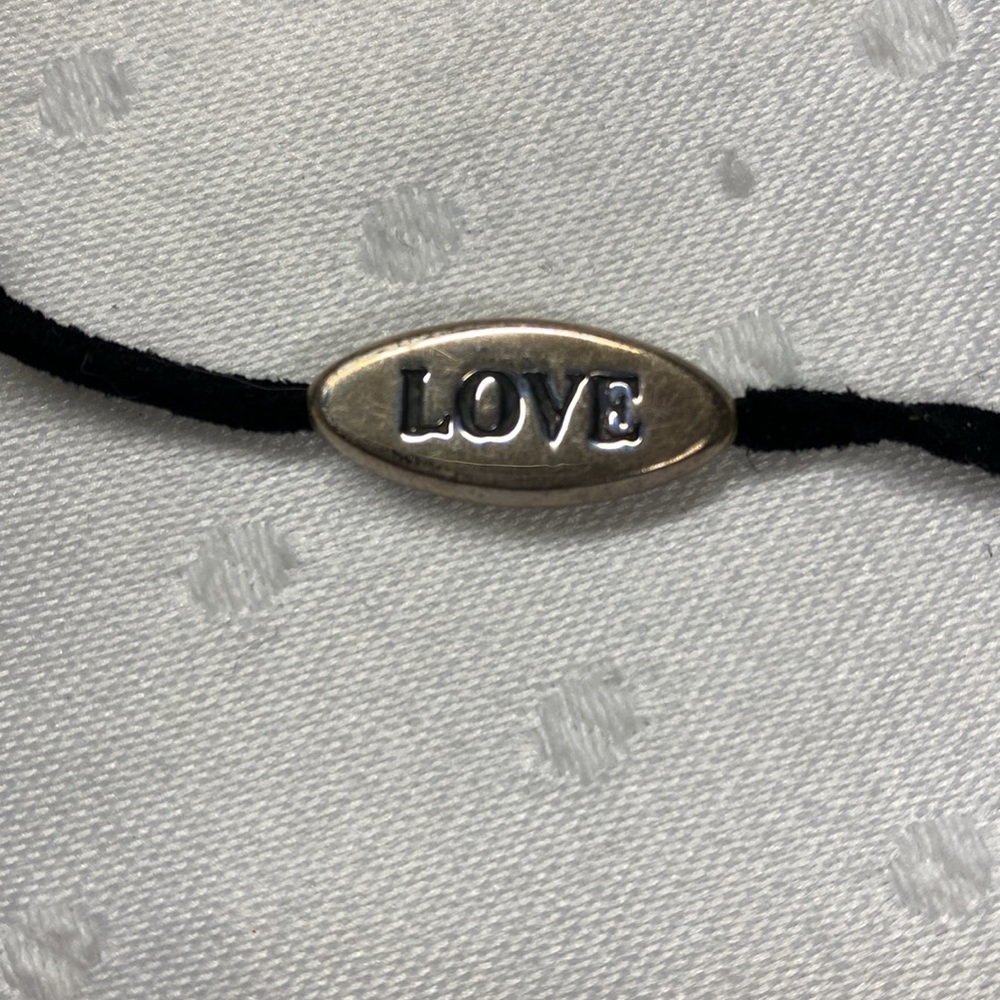 Sterling Suede/Leather Bracelet 7” LOVE JOY